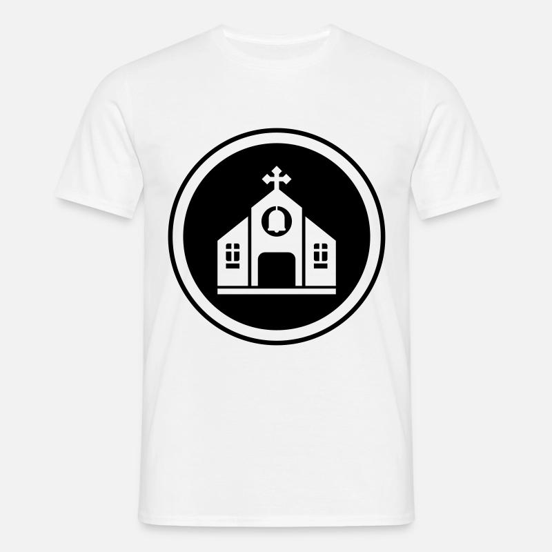 Kirche glaube - Männer T-Shirt - Weiß