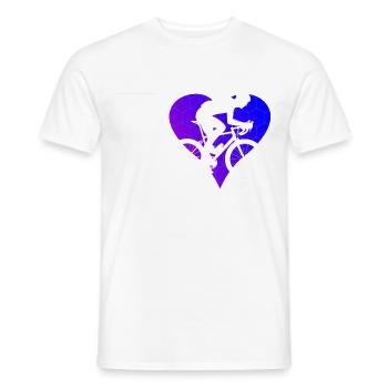 Vélo de route Vélo de route Vélo de route Hommes Femmes Vélo de route - T-shirt homme - blanc - Devant - AI Model Male 178 dark (178cm)