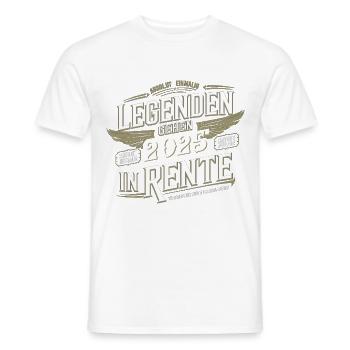 Legends to retire in 2025 Absolutely unique - Men's T-Shirt - white - Front - AI Model Male 178 dark (178cm)