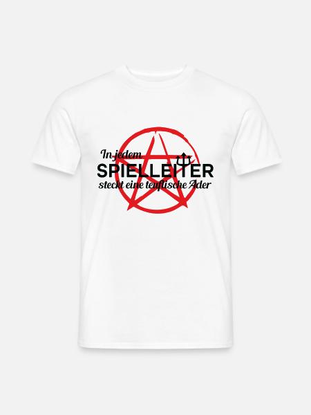 Pen and Paper Spielleiter - Männer T-Shirt - Weiß
