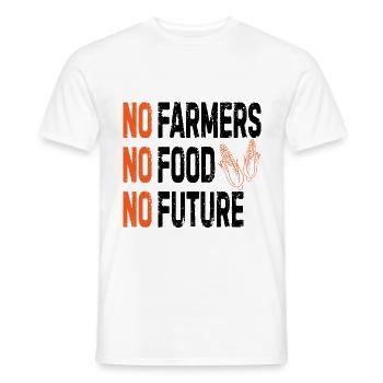 Farmer Farmer Future disant cadeau - T-shirt homme - blanc - Devant - AI Model Male 178 dark (178cm)