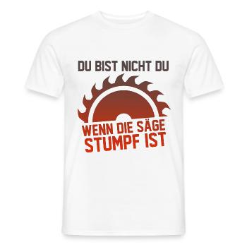 Schreiner Tischler Azubi Meister Spruch Geschenk - Männer T-Shirt - Weiß - Vorne - AI Model Male 178 dark (178cm)