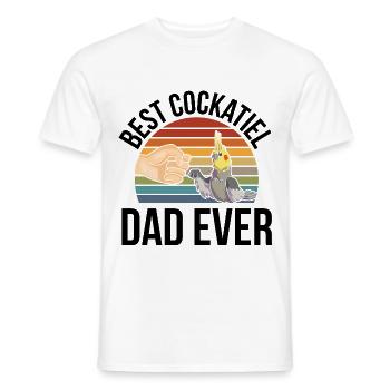 Cockatiel - Men's T-Shirt - white - Front - AI Model Male 178 dark (178cm)
