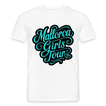 Mallorca Girls Tour Herz - Männer T-Shirt - Weiß - Vorne - AI Model Male 178 dark (178cm)