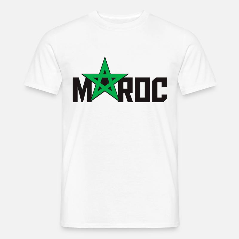 Marokko - Männer T-Shirt - Weiß