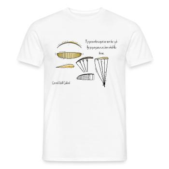Pilote de parapente parapente Aereo - T-shirt homme - blanc - Devant - AI Model Male 178 dark (178cm)