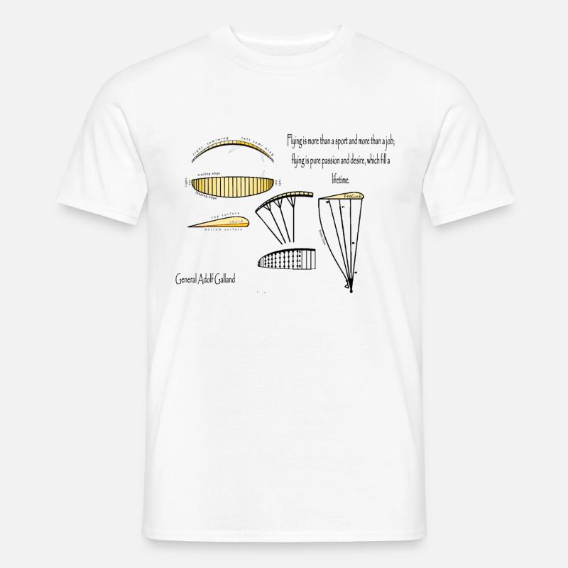 Gleitschirm Pilot Paragliding Aereo - Männer T-Shirt - Weiß