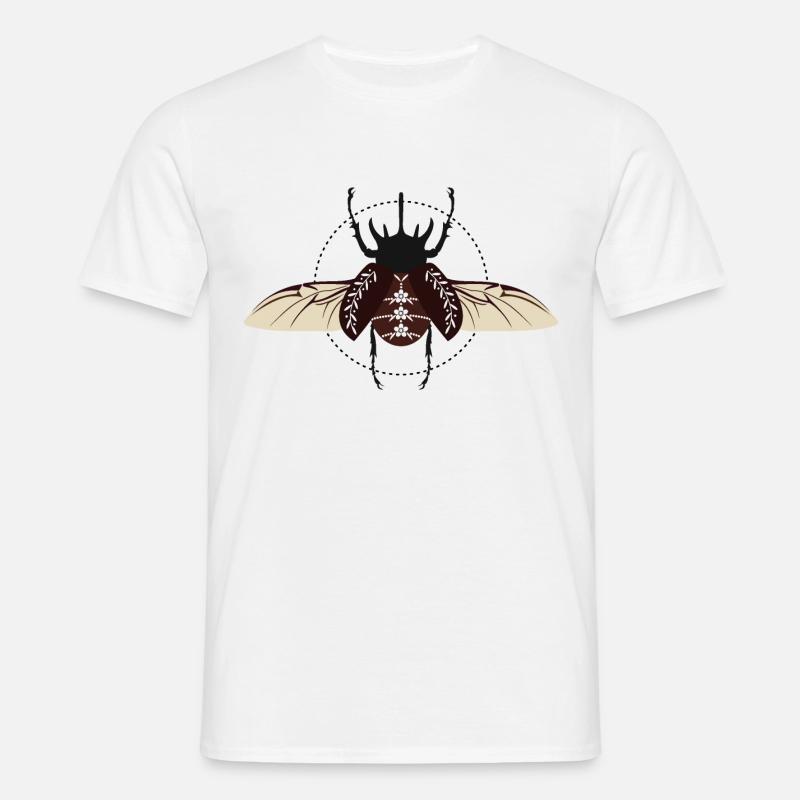 Atlaskäfer - Männer T-Shirt - Weiß