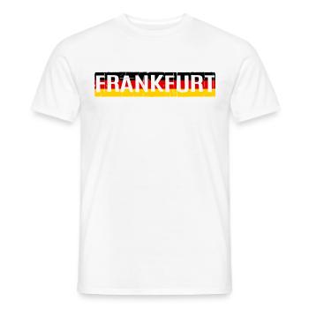 FRANCFORT ALLEMAGNE ALLEMAGNE MAINMETROPOLE HESSE - T-shirt homme - blanc - Devant - AI Model Male 178 dark (178cm)