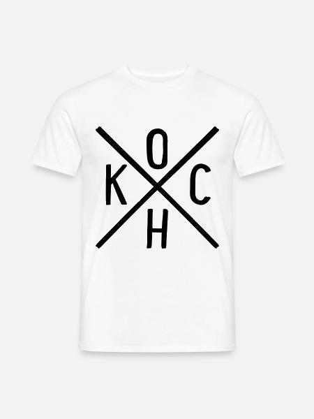 Koch - Männer T-Shirt - Weiß