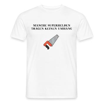Handwerker Säge Geschenkidee - Männer T-Shirt - Weiß - Vorne - AI Model Male 178 dark (178cm)