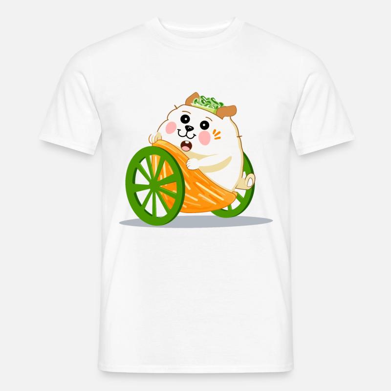 Neugieriges Erdmännchen - Männer T-Shirt - Weiß
