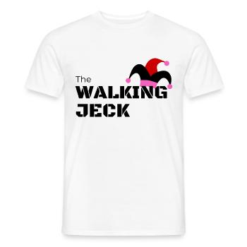 JECK JEAH - Männer T-Shirt - Weiß - Vorne - AI Model Male 178 dark (178cm)