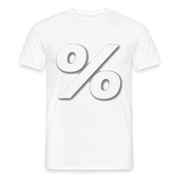 % Pourcentage - T-shirt homme - blanc - Devant - AI Model Male 178 dark (178cm)