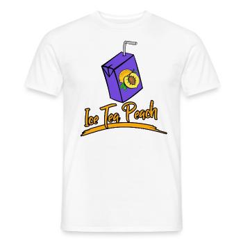 Ice tea peach - idée cadeau - T-shirt homme - blanc - Devant - AI Model Male 178 dark (178cm)