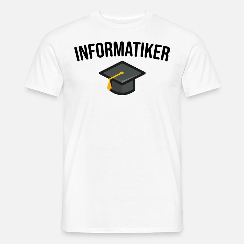 Informatiker Studium Ausbildung - Männer T-Shirt - Weiß