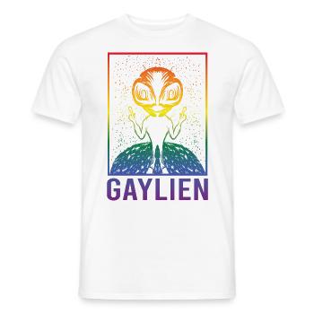 Gender Lesbian, Gay, Trans, Queer Rainbow - Men's T-Shirt - white - Front - AI Model Male 178 dark (178cm)