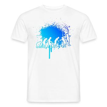 Homme Paddle Court Paddle Raquette Paddle Tennis - T-shirt homme - blanc - Devant - AI Model Male 178 dark (178cm)