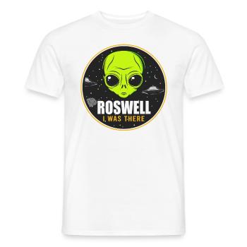 Alien, OVNI, UAP, Espace, Objet volant de l’espace - T-shirt homme - blanc - Devant - AI Model Male 178 dark (178cm)