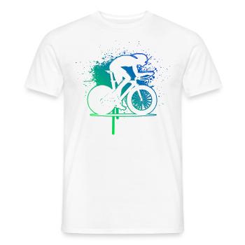 Vélo de route Cyclisme de route Vélo de route homme Vélo de route - T-shirt homme - blanc - Devant - AI Model Male 178 dark (178cm)