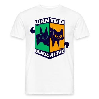 Physik Quanten Nerd Dead Alive Schrödingers Katze - Männer T-Shirt - Weiß - Vorne - AI Model Male 178 dark (178cm)