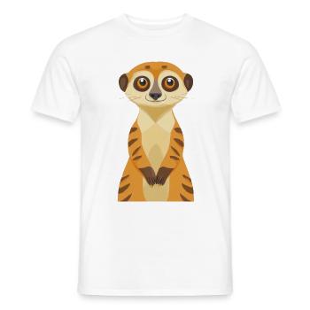 Meerkat - Men's T-Shirt - white - Front - AI Model Male 178 dark (178cm)