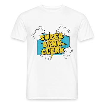 Retro Graphic Bank Clerk Bookkeeper Bank Employee - Männer T-Shirt - Weiß - Vorne - AI Model Male 178 dark (178cm)