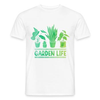 Garden Life Gardener Horticulturist Gardening Land - Männer T-Shirt - Weiß - Vorne - AI Model Male 178 dark (178cm)