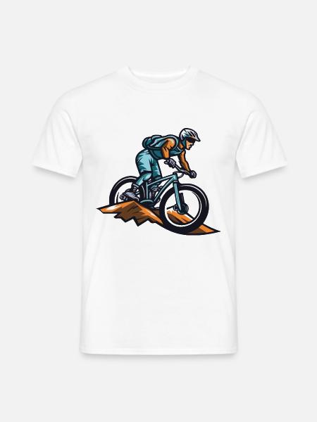 Mountain bikers Sports Mountain biking - Men's T-Shirt - white