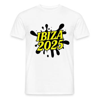 Ibiza 2025 - T-shirt homme - blanc - Devant - AI Model Male 178 dark (178cm)