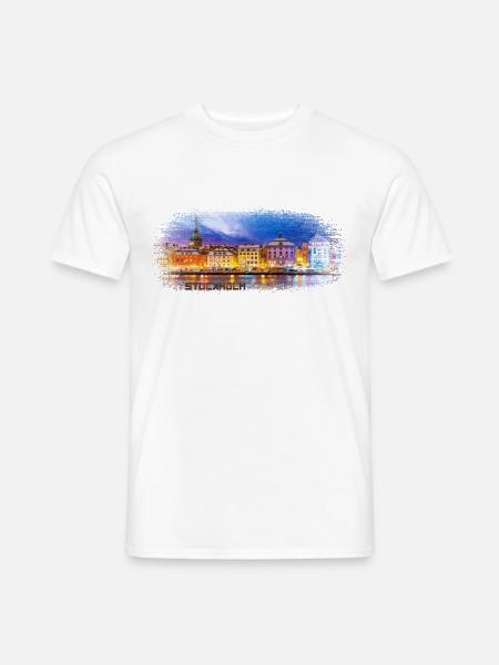 Stockholm Schweden - Männer T-Shirt - Weiß