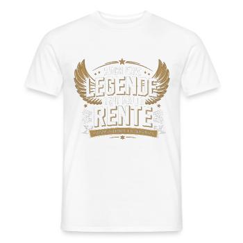 Even A Legend Retires Shirt - Men's T-Shirt - white - Front - AI Model Male 178 dark (178cm)