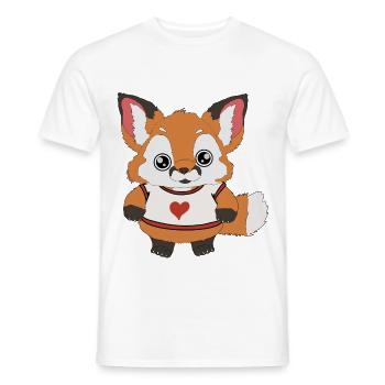 Fuchs Baby - Männer T-Shirt - Weiß - Vorne - AI Model Male 178 dark (178cm)