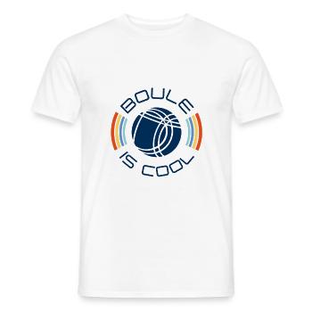 Chemise Vintage Balls Sport de style rétro - T-shirt homme - blanc - Devant - AI Model Male 178 dark (178cm)