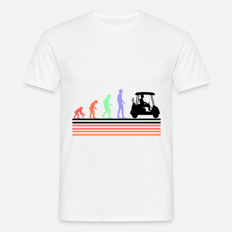 Golf Evolution - Männer T-Shirt - Weiß