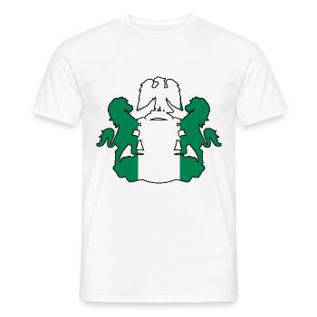 Armoiries du Nigéria - T-shirt homme - blanc - Devant - AI Model Male 178 dark (178cm)