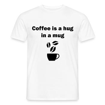 coffee is my love language - Männer T-Shirt - Weiß - Vorne - AI Model Male 178 dark (178cm)