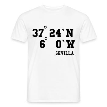 Seville Andalusia Spain Holiday Idea - Men's T-Shirt - white - Front - AI Model Male 178 dark (178cm)