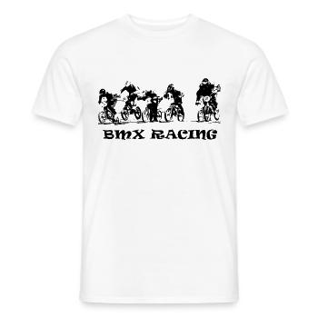 bmx - T-shirt homme - blanc - Devant - AI Model Male 178 dark (178cm)