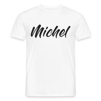 Michael - Men's T-Shirt - white - Front - AI Model Male 178 dark (178cm)