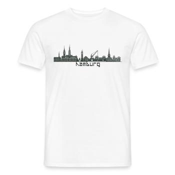 Hamburg - Männer T-Shirt - Weiß - Vorne - AI Model Male 178 dark (178cm)