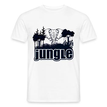 Safari Big Five - T-shirt homme - blanc - Devant - AI Model Male 178 dark (178cm)
