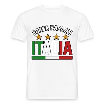Italia Italiener Italienisch Italien - Männer T-Shirt - Weiß - Vorne - AI Model Male 178 dark (178cm)