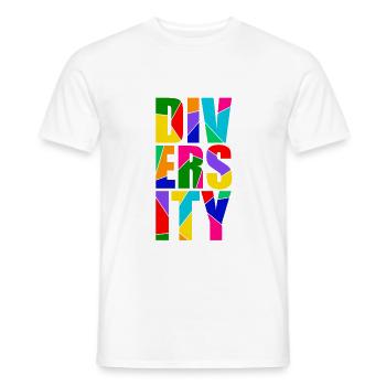 Diversity - Vielfalt - Männer T-Shirt - Weiß - Vorne - AI Model Male 178 dark (178cm)