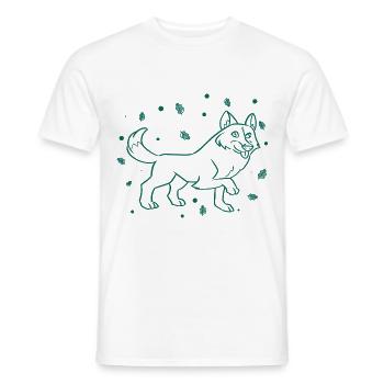 Fuchs - Tier - Zoo - Tierfreund - Naturschutz - Männer T-Shirt - Weiß - Vorne - AI Model Male 178 dark (178cm)