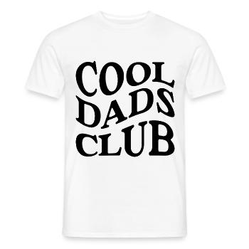 Cool Dads Club, Father's Day Tees Best PaPa - Men's T-Shirt - white - Front - AI Model Male 178 dark (178cm)