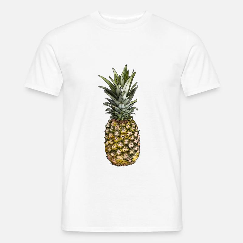Cool Ananas Geschenkidee für Früchte Freunde - Männer T-Shirt - Weiß