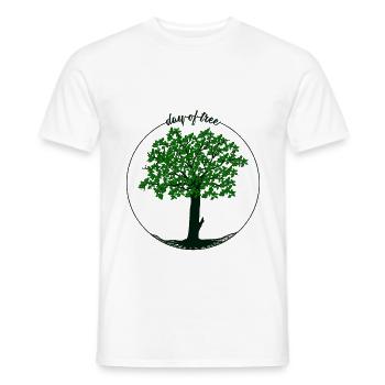 Beautiful tree for the day of the tree Gift idea - Men's T-Shirt - white - Front - AI Model Male 178 dark (178cm)