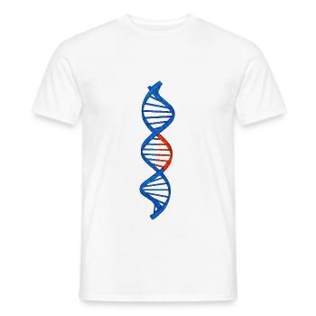 Doppelhelix DNA DNS Test Geschenkidee für Forscher - Männer T-Shirt - Weiß - Vorne - AI Model Male 178 dark (178cm)