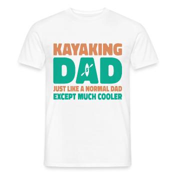 Kayaking Dad Just Like A Normal Dad Except Much Co - Männer T-Shirt - Weiß - Vorne - AI Model Male 178 dark (178cm)